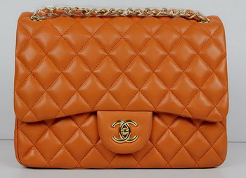 Cheap Replica Chanel Jumbo Quilted Flap Bag A58600 Orange